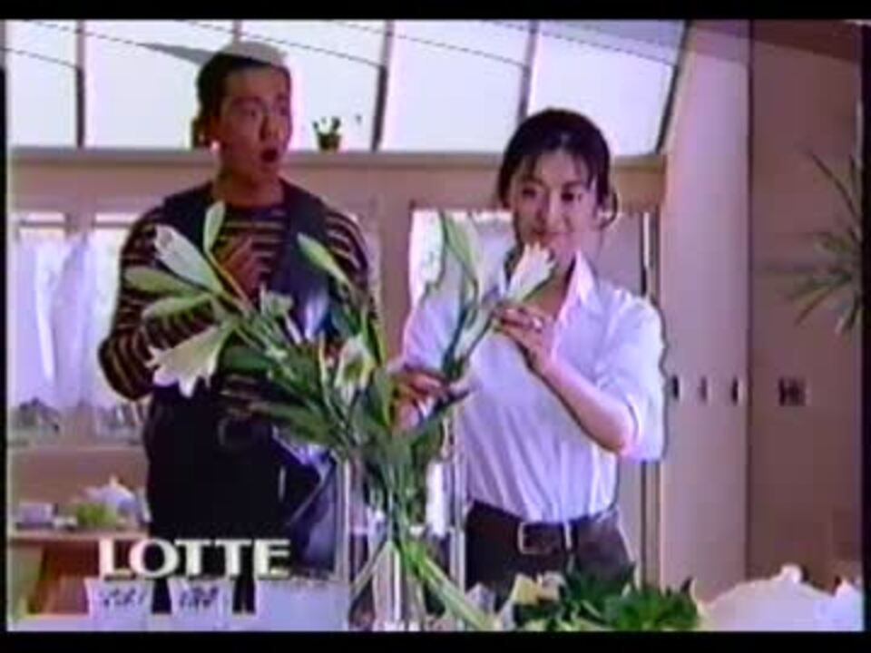 懐かしのCM】LOTTE アローマスティックチョコ（中山美穂・東幹久