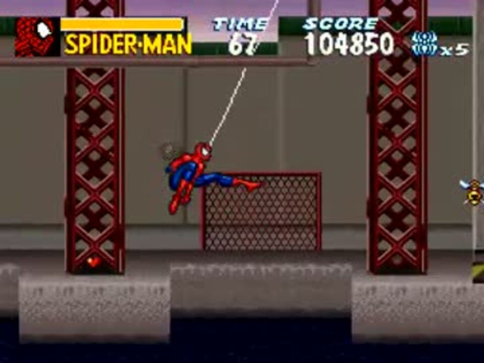 [TAS]スパイダーマン　リーサルフォース　(SFC版)　09:37.12