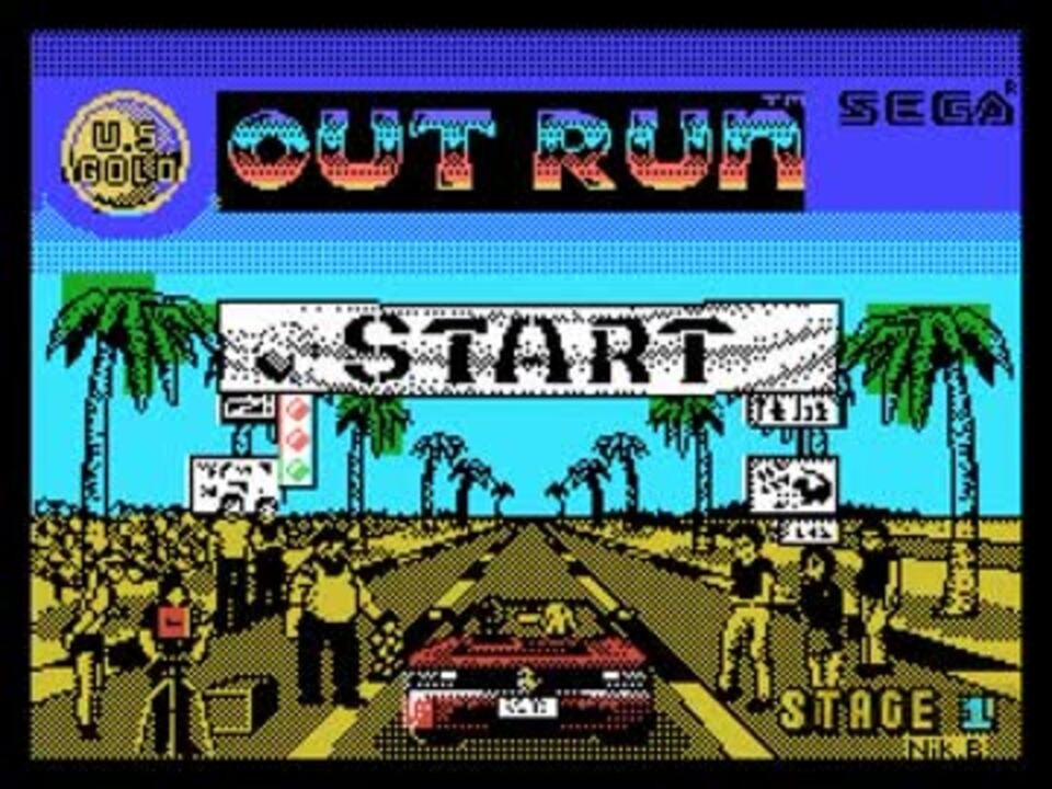 MSX Outrun （アウトラン）をプレイ！ - ニコニコ動画
