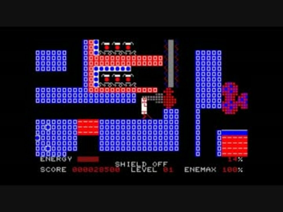 MZ700のキャラグラを使ったゲーム1 - ニコニコ動画
