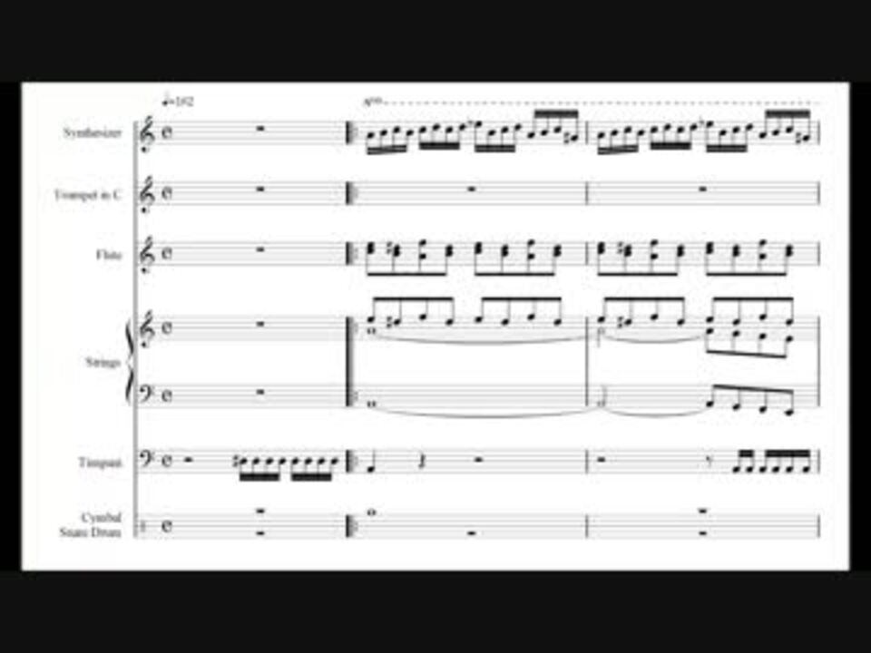 FF6の「死闘」を楽譜にしてみた - ニコニコ動画