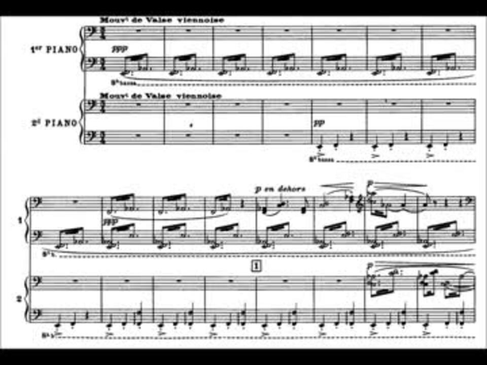 ラヴェル】ラ・ヴァルス（2台ピアノ版） - ニコニコ動画