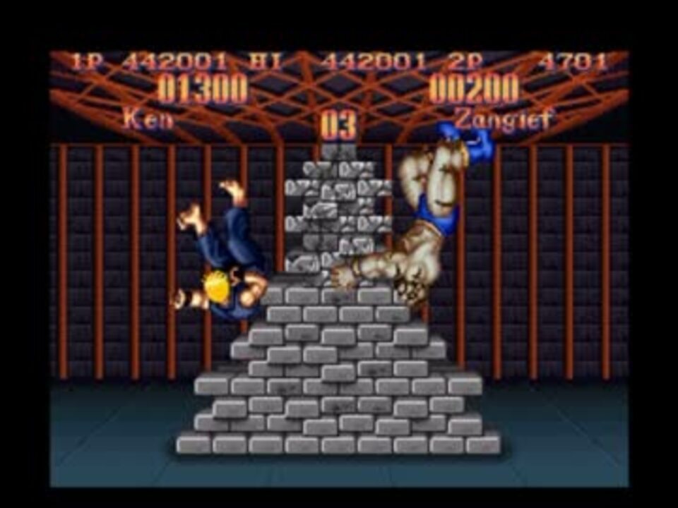 TAS】スーパーストリートファイター2 ボーナスステージで遊んで