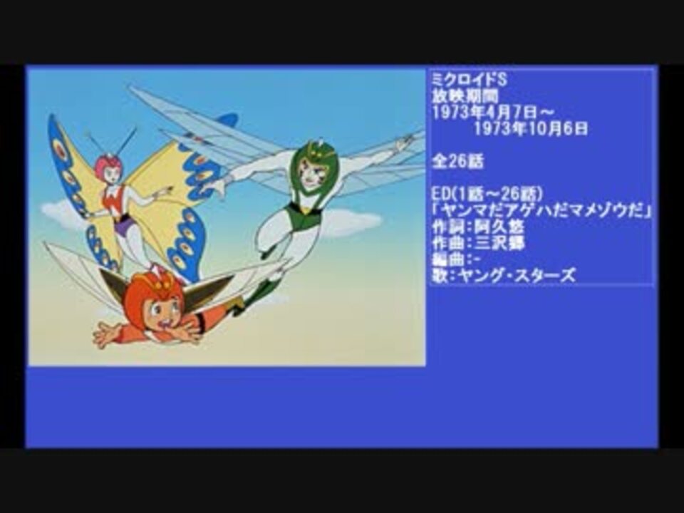 70年代アニメ主題歌集 ミクロイドS - ニコニコ動画