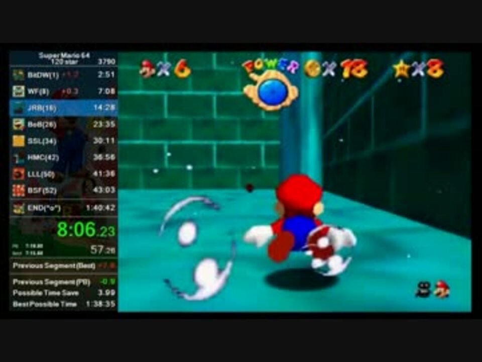 バトラ】1:40:05 マリオ64☆120枚RTA！目指せ世界一！！ Part1