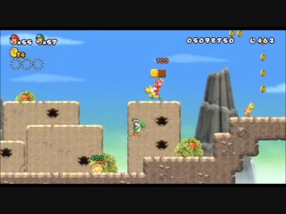 SMB.NewスーパーマリオブラザーズWii [47] WORLD 6-4 - ニコニコ動画