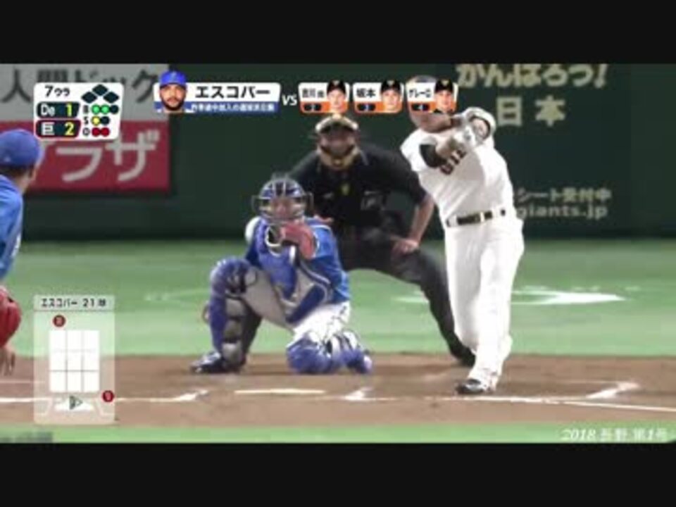 2018 巨人 長野久義 1~13号 全ホームラン集+サヨナラヒット