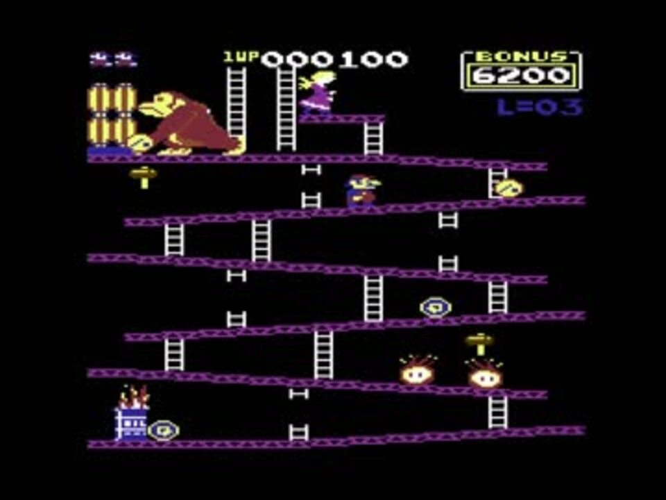 TAS]Commodore 64 ドンキーコング(Atarisoft) in 01:47.81 by