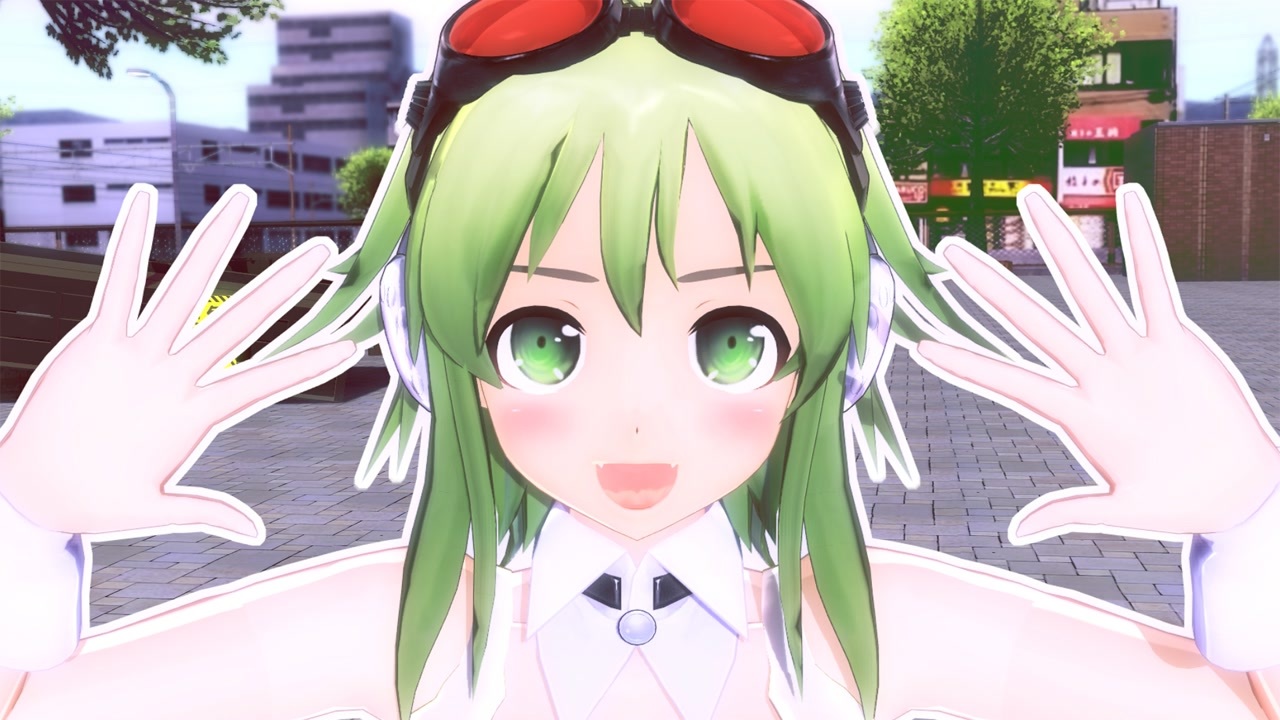 MMD】鋲心全壊ガール【ままま式GUMI】【表情目線配布