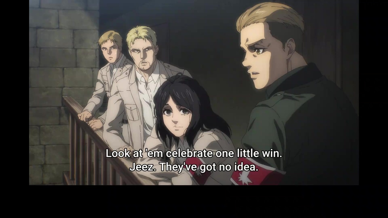 進撃の巨人 英語吹替版 第63話 That doesn't make any damn