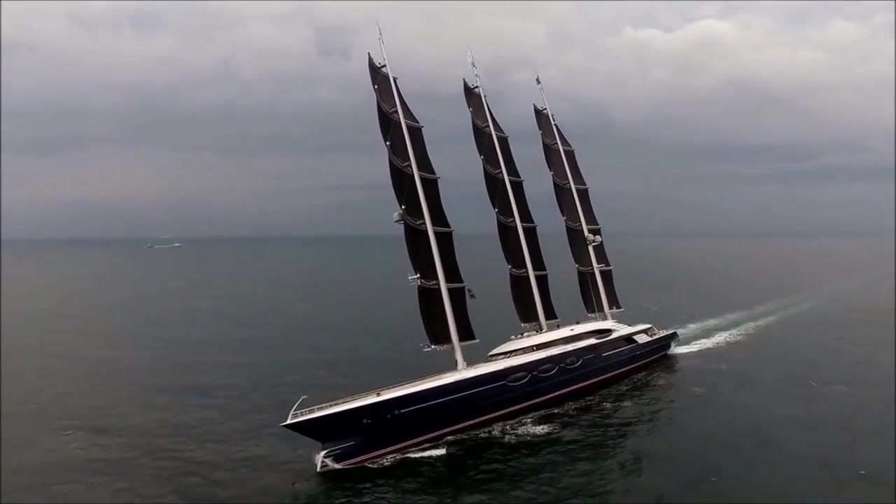全長106mのセーリングヨット「ブラックパール」 - ニコニコ動画