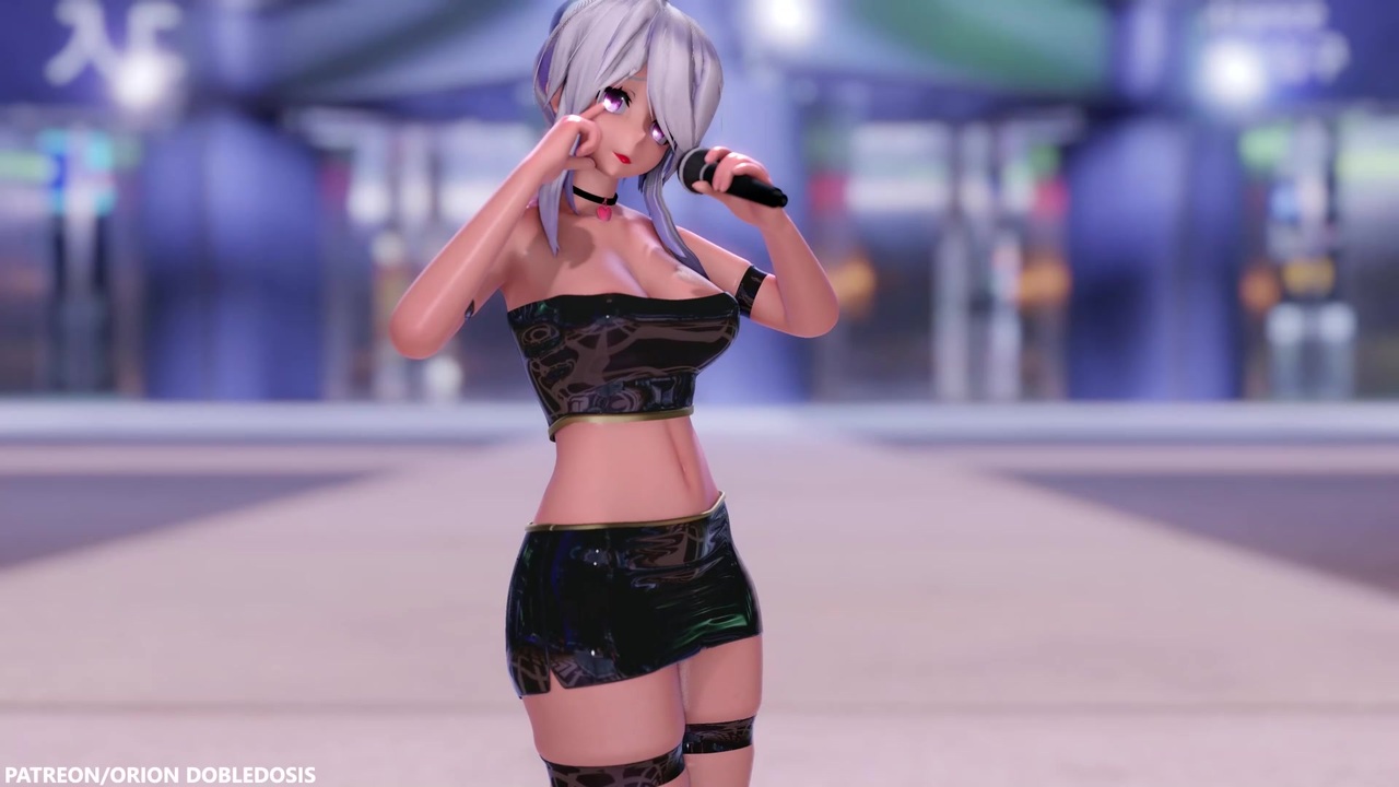 [MMD]HAKU Black Suit (弱音ハク) - Holy Star