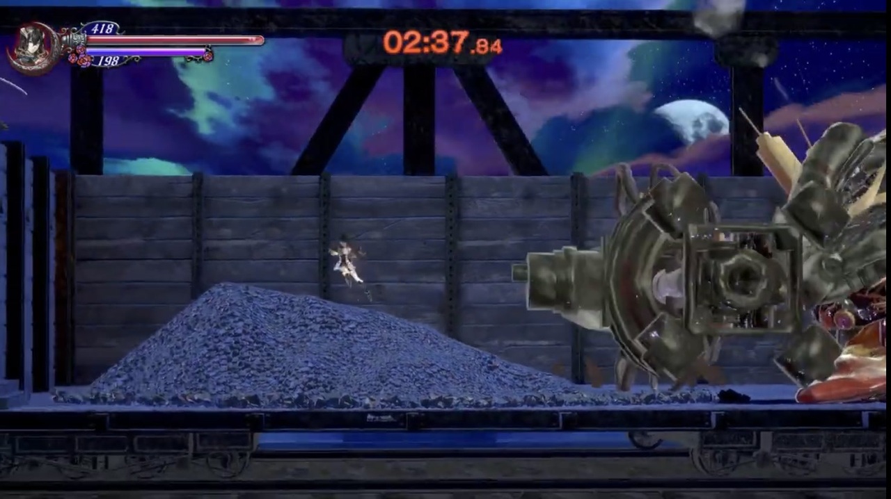 Bloodstained:Ritual of the Night(PS4) ナイトメアモード 短剣縛り(シャード&料理&本禁止) グラットン・トレイン戦