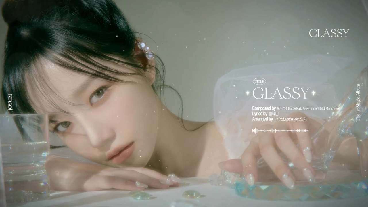 IZ*ONE チョユリ GLASSY 中国　一直娱 ヨントントレカ IZ*ONE出身チョ・ユリ、1stシングル「GLASSY」予告イメージを