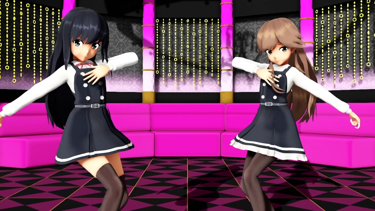 MMD]艦これ 朝潮・荒潮 GETCHA！ - ニコニコ動画
