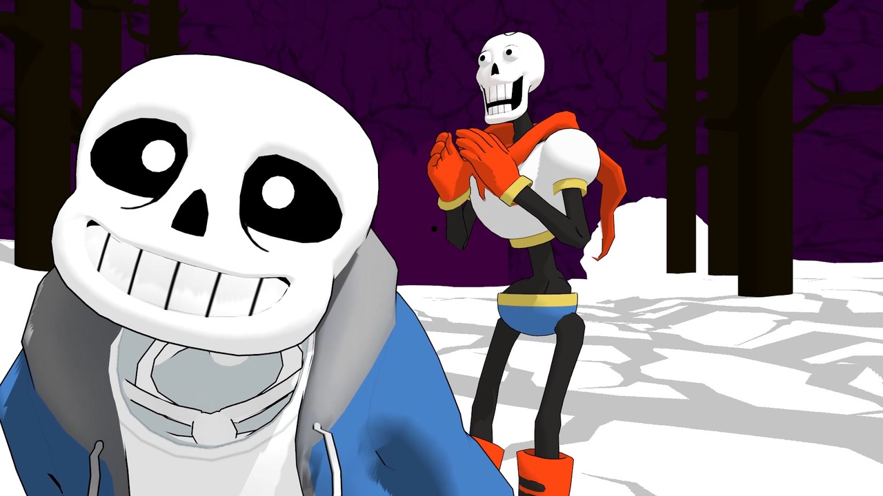 MMD】骨兄弟でロマンスの神様【Undertale】 - ニコニコ動画