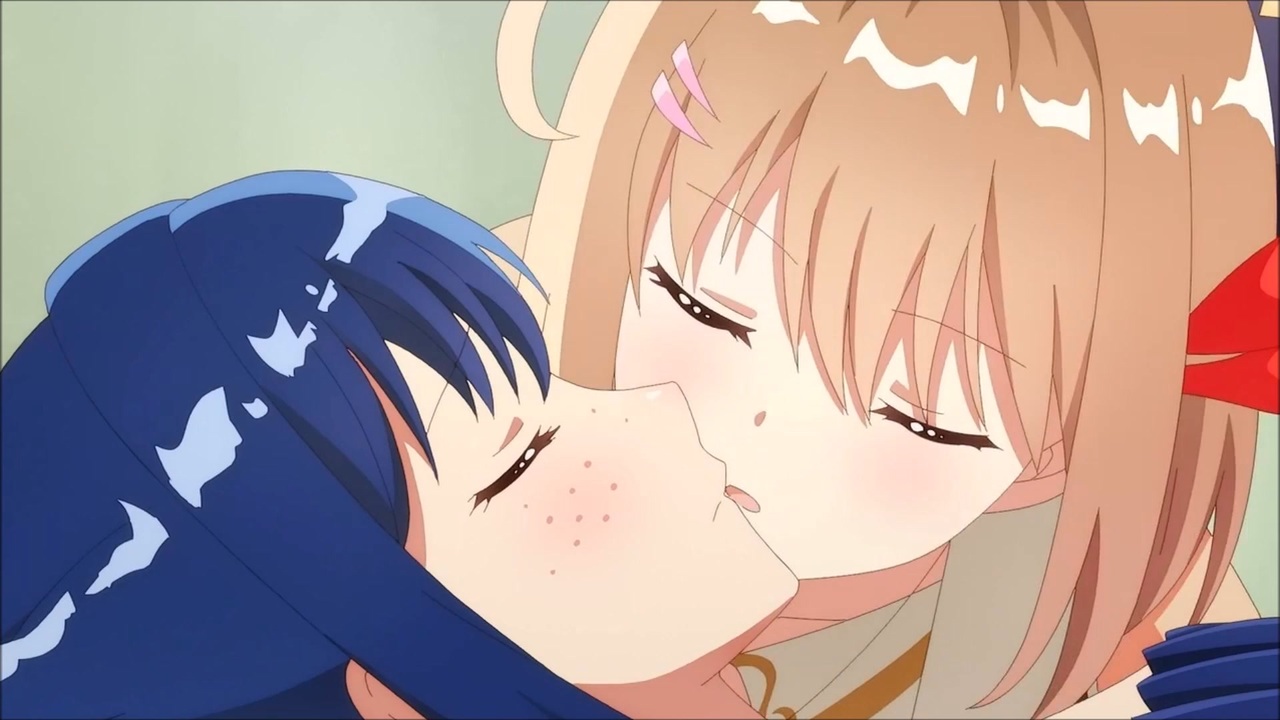 レズ キス gif 新米錬金術師の店舗経営 3話]サラサの口移しシーン - ニコニコ動画