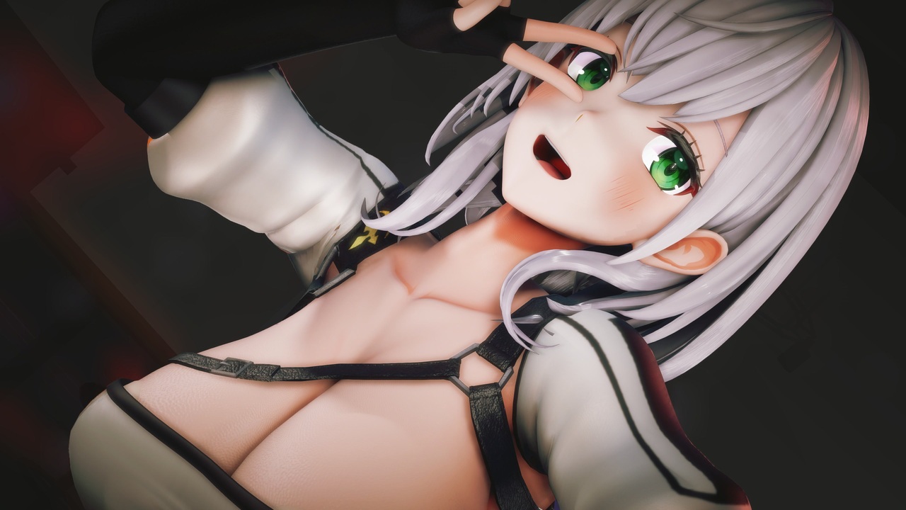 MMD vtuber【紳士向け】白〇ノ〇ル Bass　knight