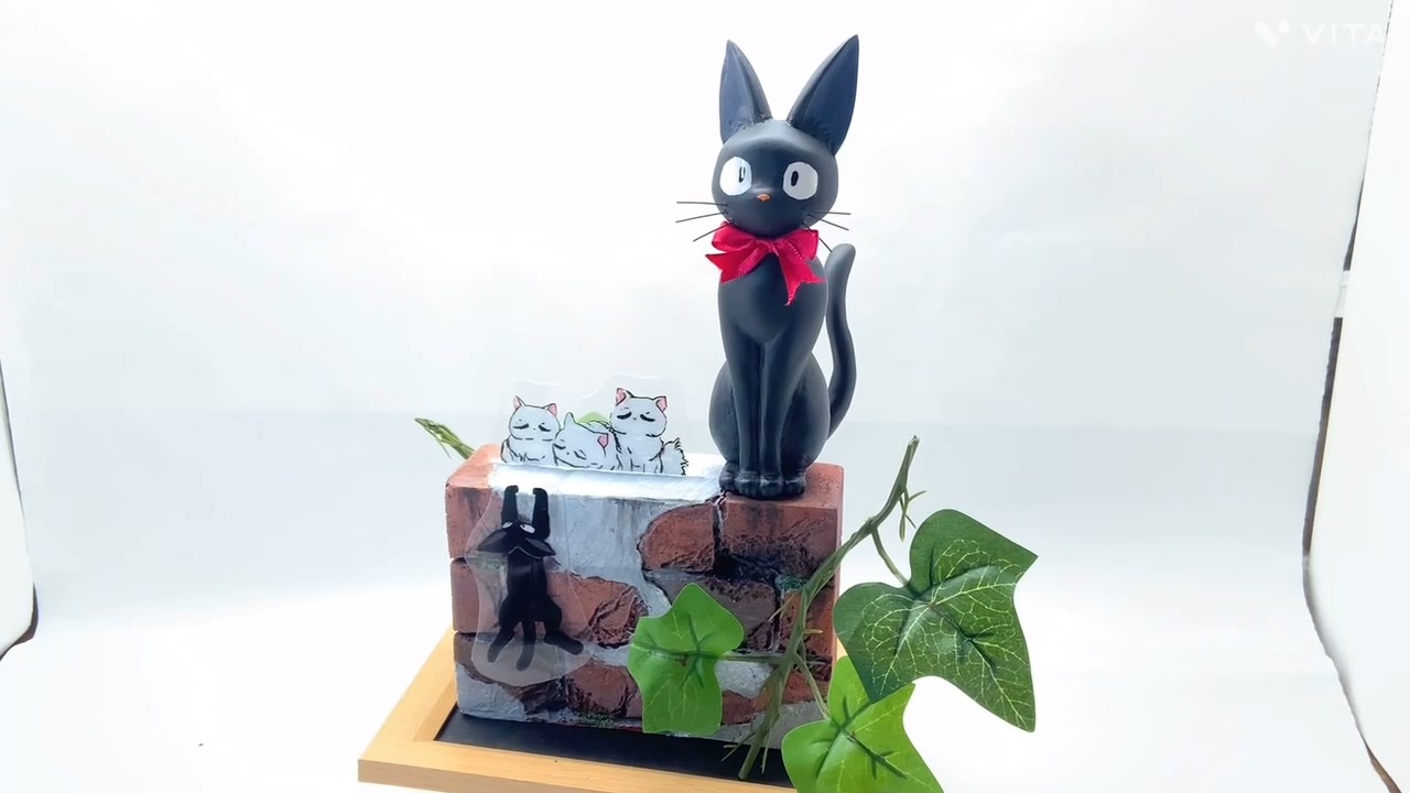 粘土でジブリ】魔女の宅急便、ジジのフィギュアを粘土で作ってみた。 I