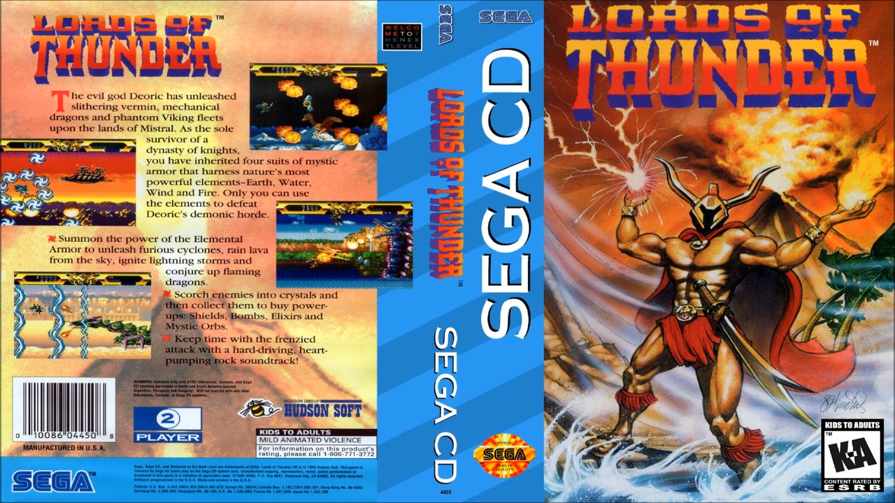 Lords of Thunder(「ウィンズ オブ サンダー」SEGA CD版)全曲 Lords of Thunder(「ウィンズ オブ サンダー」SEGA CD版)全曲