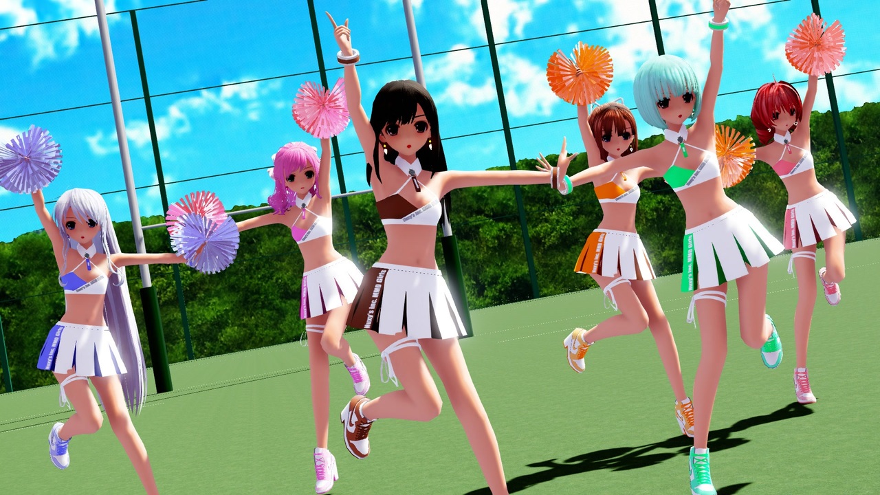 【MMD】らぶ式Chocolat & Mint +4で『愛言葉Ⅳ』cheerleader ver.