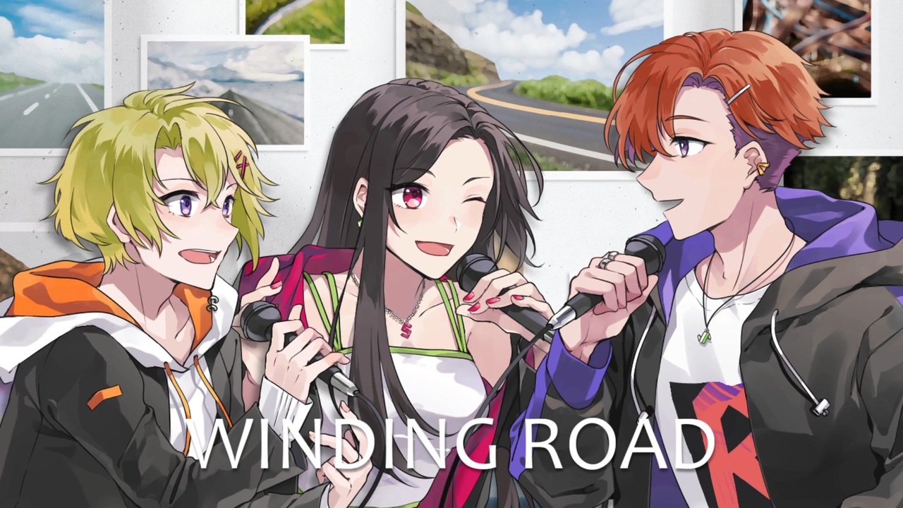 Saki Yuma Ryo】WINDING ROAD／絢香×コブクロ【SynthVコラボ】+
