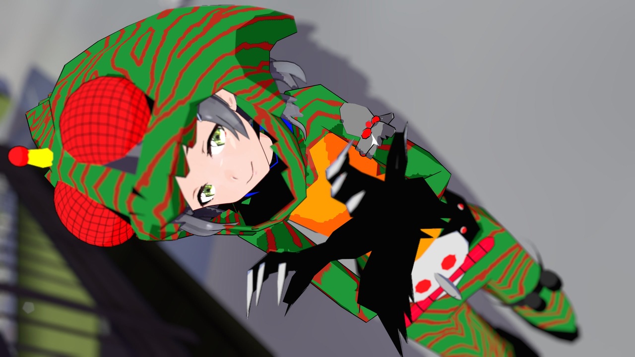 MMD艦これ】黒潮ちゃん仮面ライダーのコスプレでコミケ2日目に