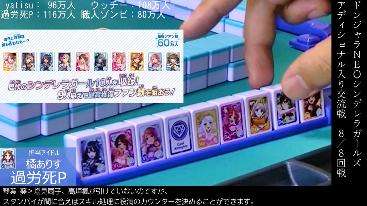 ドンジャラNEO　アイドルマスターシンデレラガールズ　通常＋アディショナルセット ドンジャラNEO(ネオ) アイドルマスター シンデレラガールズ