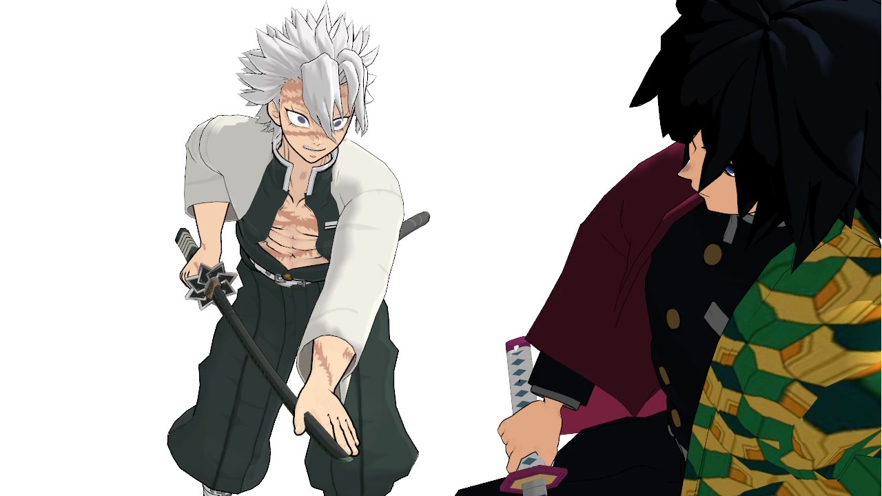 鬼滅の刃 原画タペストリー 19（SMASH 柱稽古編19 冨岡VS不死川） 鬼滅のMMD】実弥VS義勇で勝手に柱稽古【不死川実弥・冨岡義勇