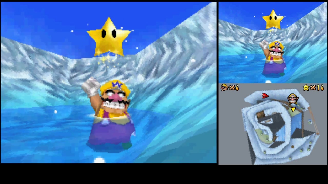 スーパーマリオ64DS TAS] ゆきやまの スイッチスター ワリオ