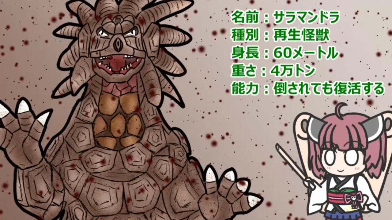 ウルトラ怪獣大百科】10秒でわかるサラマンドラ【東北きりたん