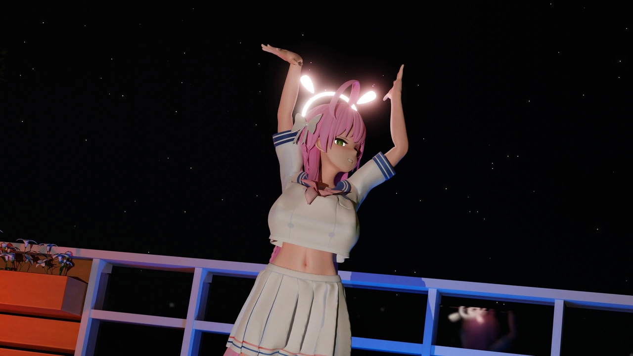 Blue Archive MMD】ハナコ - p.H. - ニコニコ動画