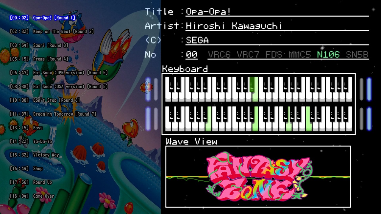 ファンタジーゾーン BGM FC音源+ナムコ音源(N106/163) - ニコニコ動画