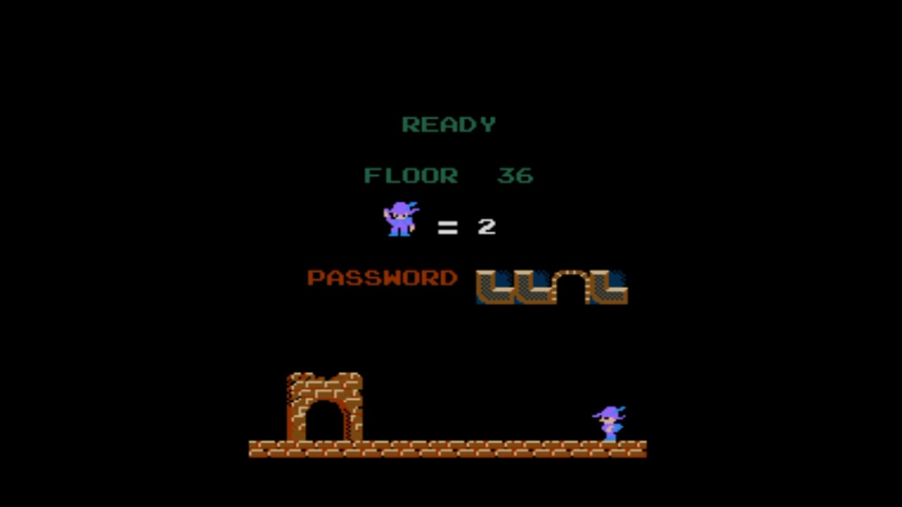 【プレイ動画】バベルの塔(裏) フロアー36 ファミコン版