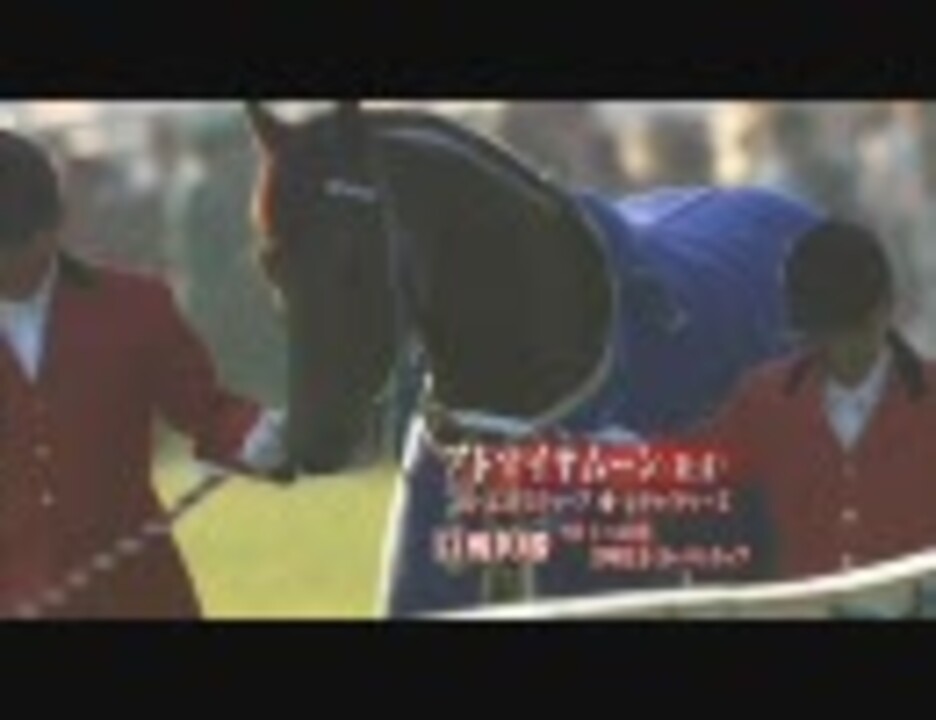 印刷用】アドマイヤムーンが制覇、引退へ／競馬のジャパンカップ
