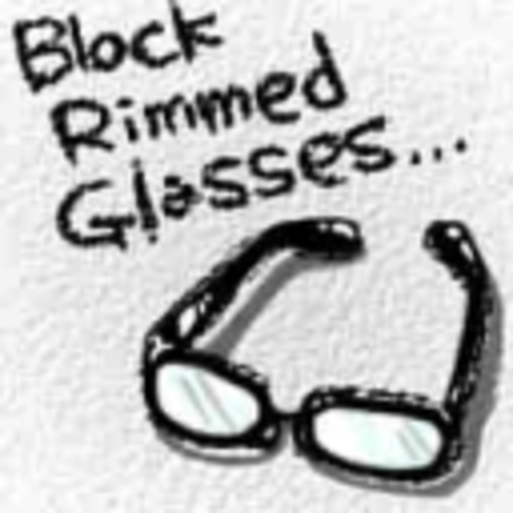 black-rimmed-glasses...