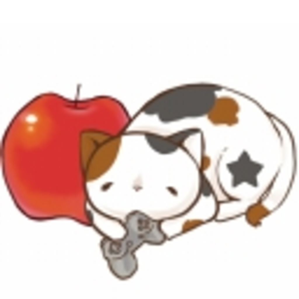 三毛猫と林檎