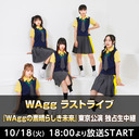 WAgg ラストライブ 『WAggの素晴らしき未来』東京公演 独占生中継