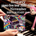 marasy piano live tour 2020 online November