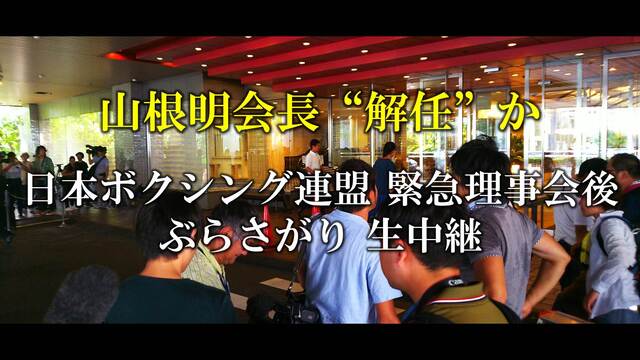 【進退は8月8日発表】日本ボクシング連盟 緊急理事会後 山根明氏ぶらさ...