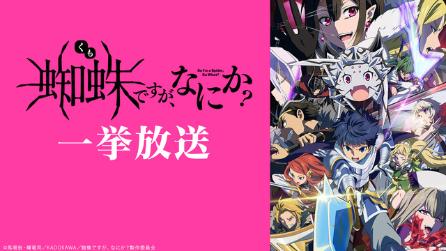 「蜘蛛ですが、なにか？」13～24話一挙放送