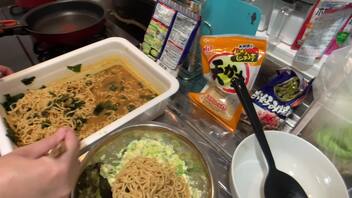 【動画】ペタマックスラーメンを食べきりたい！(夕ご飯編)①