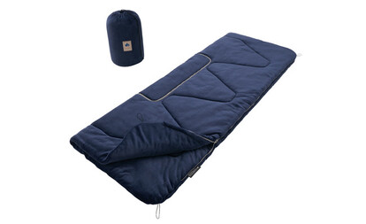 長さ220cmと大型で、ゆったりとした寝袋として使用できる寝袋。