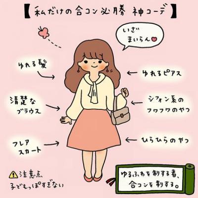 イラストコラム 私だけの合コン必勝神コーデ ニコニコニュース