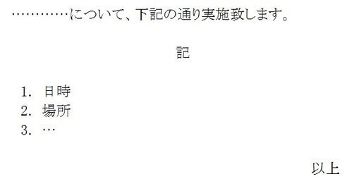 見てほしい部分をはっきりさせられる ビジネス文書の 記書き の使い方 ニコニコニュース