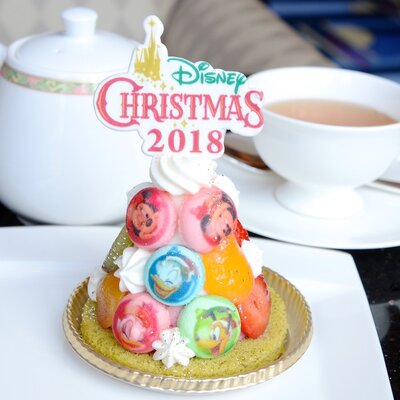 実食レポ ミッキーと仲間たちがツリーに ハイピリオン ラウンジ ディズニー クリスマス2018 ケーキセット ニコニコニュース