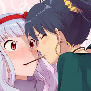 近づく吐息にドッキドキ ポッキーゲーム に夢中な乙女たちの