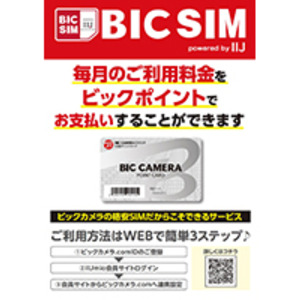 Bic Sim ビック光 の月額料金をビックポイントで支払い 6月21日に開始 ニコニコニュース