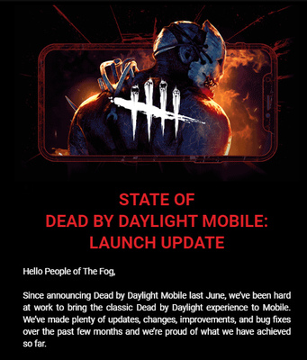 Dead By Daylight Mobile のリリースが19年から年に延期 ニコニコニュース