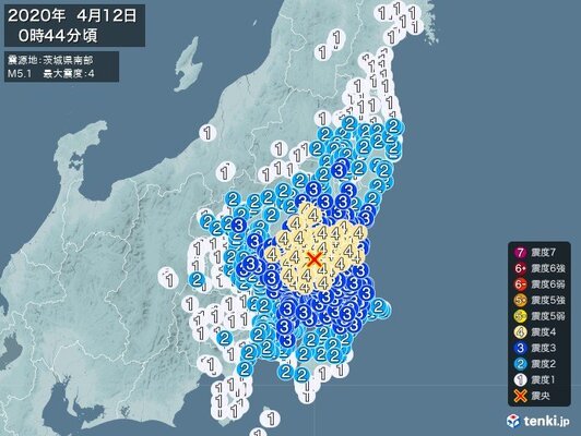 茨城県 栃木県 群馬県などで震度4の地震 津波の心配なし ニコニコニュース